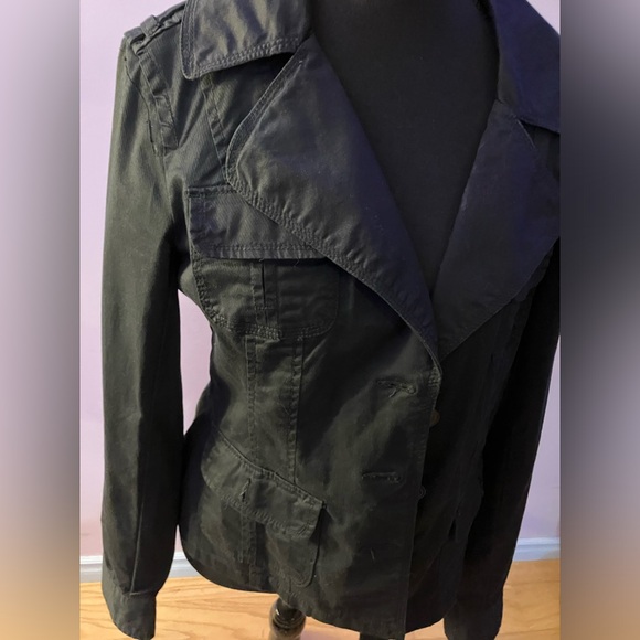 Black fitted button up blazer size L - Picture 3 of 14